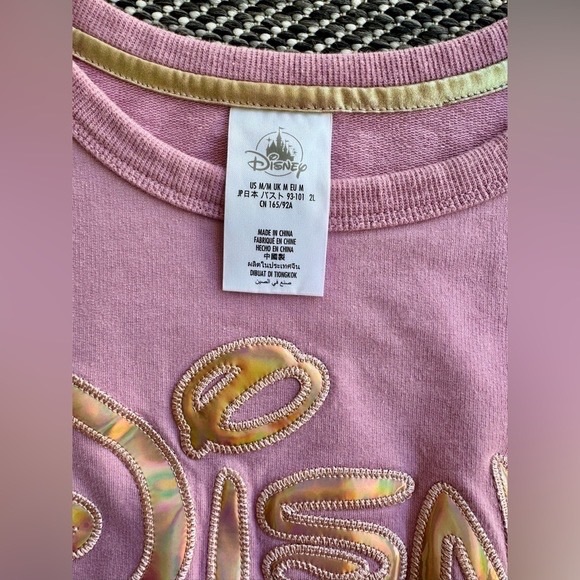 Disney Kids Pink and Gold Sweatshirt - Picture 2 of 6